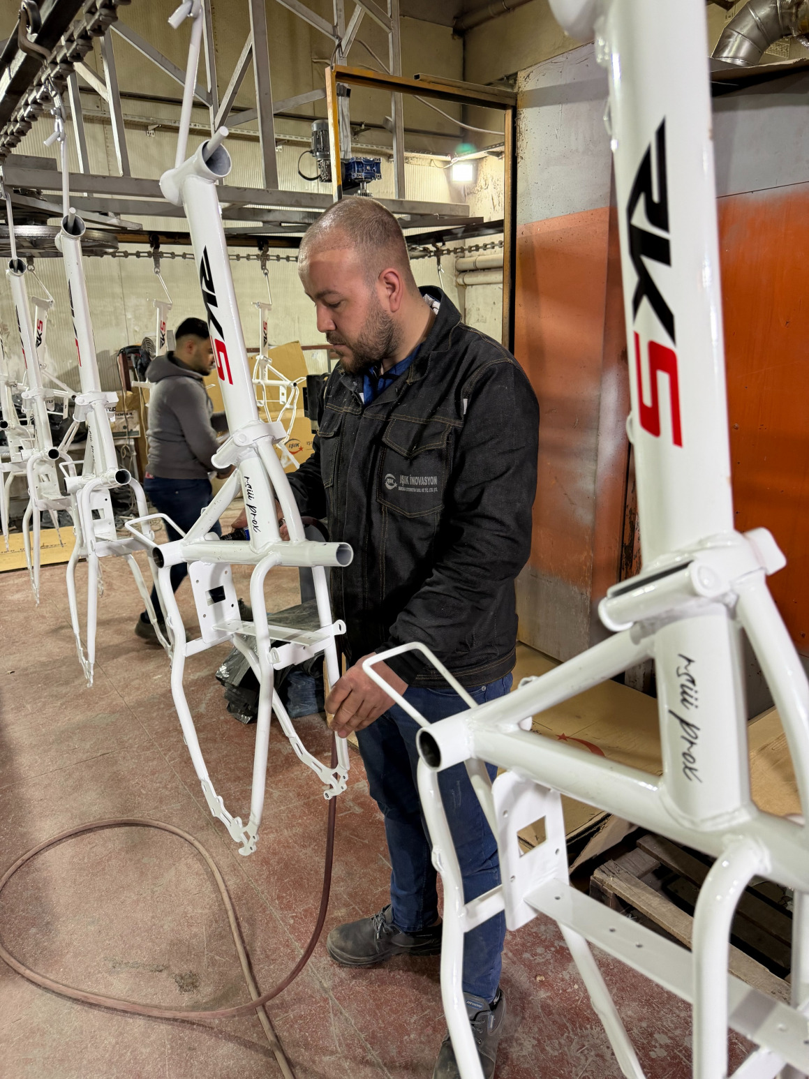 welding motorcycle frame